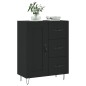 vidaXL Aparador de madera de ingeniería negro 69,5x34x90 cm vidaXL Aparador de madera de ingeniería negro 69,5x34x90 cm