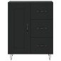 vidaXL Aparador de madera de ingeniería negro 69,5x34x90 cm vidaXL Aparador de madera de ingeniería negro 69,5x34x90 cm