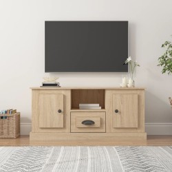 vidaXL Mueble para TV madera contrachapada roble Sonoma 100x35,5x45 cm