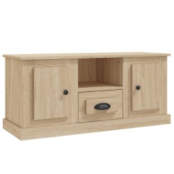 vidaXL Mueble para TV madera contrachapada roble Sonoma 100x35,5x45 cm