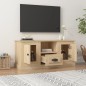 vidaXL Mueble para TV madera contrachapada roble Sonoma 100x35,5x45 cm vidaXL Mueble para TV madera contrachapada roble Sonoma 100x35,5x45 cm