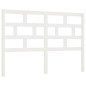 vidaXL Cabecero de cama madera maciza de pino blanco 141x4x100 cm vidaXL Cabecero de cama madera maciza de pino blanco 141x4x100 cm
