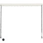 vidaXL Toldo retráctil con LED color crema 200x150 cm vidaXL Toldo retráctil con LED color crema 200x150 cm