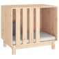 vidaXL Caseta para perros madera maciza de pino 70x50x62 cm