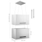 vidaXL Campana extractora colgante táctil LCD acero inoxidable 55 cm vidaXL Campana extractora colgante táctil LCD acero inoxidable 55 cm