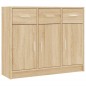 vidaXL Aparador de madera de ingeniería color roble Sonoma 91x28x75 cm vidaXL Aparador de madera de ingeniería color roble Sonoma 91x28x75 cm