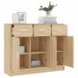 vidaXL Aparador de madera de ingeniería color roble Sonoma 91x28x75 cm vidaXL Aparador de madera de ingeniería color roble Sonoma 91x28x75 cm