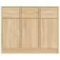 vidaXL Aparador de madera de ingeniería color roble Sonoma 91x28x75 cm vidaXL Aparador de madera de ingeniería color roble Sonoma 91x28x75 cm