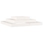 vidaXL Jardinera madera maciza de pino blanco 110x110x27 cm vidaXL Jardinera madera maciza de pino blanco 110x110x27 cm