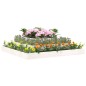vidaXL Jardinera madera maciza de pino blanco 110x110x27 cm vidaXL Jardinera madera maciza de pino blanco 110x110x27 cm