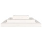 vidaXL Jardinera madera maciza de pino blanco 110x110x27 cm vidaXL Jardinera madera maciza de pino blanco 110x110x27 cm