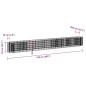 vidaXL Arriate de gaviones de hierro galvanizado 470x50x50 cm vidaXL Arriate de gaviones de hierro galvanizado 470x50x50 cm