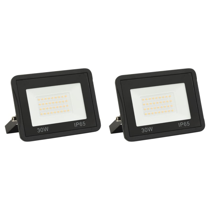 vidaXL Focos LED 30 W 2 unidades blanco frío vidaXL Focos LED 30 W 2 unidades blanco frío