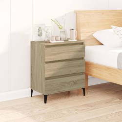 vidaXL Aparador de madera contrachapada roble Sonoma 60x35x70 cm