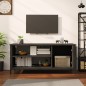 vidaXL Mueble de TV madera contrachapada negro 100x40x45 cm vidaXL Mueble de TV madera contrachapada negro 100x40x45 cm