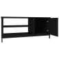 vidaXL Mueble de TV madera contrachapada negro 100x40x45 cm vidaXL Mueble de TV madera contrachapada negro 100x40x45 cm