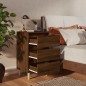 vidaXL Mesita de noche 2 uds patas de madera roble marrón 40x35x69 cm vidaXL Mesita de noche 2 uds patas de madera roble marrón 40x35x69 cm