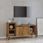 vidaXL Mueble para TV madera contrachapada roble ahumado 100x35x55 cm vidaXL Mueble para TV madera contrachapada roble ahumado 100x35x55 cm