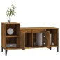 vidaXL Mueble para TV madera contrachapada roble ahumado 100x35x55 cm vidaXL Mueble para TV madera contrachapada roble ahumado 100x35x55 cm