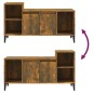 vidaXL Mueble para TV madera contrachapada roble ahumado 100x35x55 cm vidaXL Mueble para TV madera contrachapada roble ahumado 100x35x55 cm