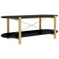 vidaXL Mesa de centro madera contrachapada negro 110x48x40 cm vidaXL Mesa de centro madera contrachapada negro 110x48x40 cm