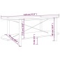 vidaXL Mesa de centro madera contrachapada negro 110x48x40 cm vidaXL Mesa de centro madera contrachapada negro 110x48x40 cm