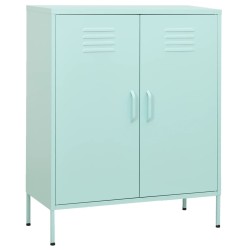 vidaXL Armario de almacenamiento acero verde mint 80x35x101,5 cm