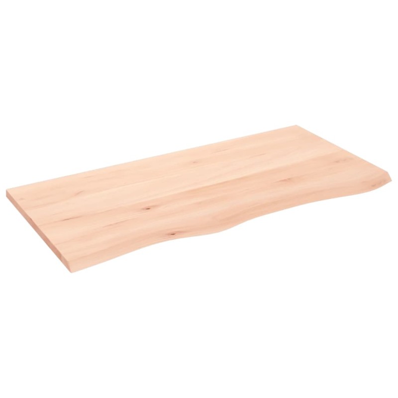 vidaXL Estante de pared madera maciza de roble sin tratar 100x50x2 cm vidaXL Estante de pared madera maciza de roble sin tratar 100x50x2 cm