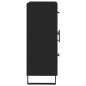 vidaXL Aparador de madera de ingeniería negro 69,5x34x90 cm vidaXL Aparador de madera de ingeniería negro 69,5x34x90 cm