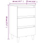 vidaXL Mesita de noche 2 uds patas de madera roble marrón 40x35x69 cm vidaXL Mesita de noche 2 uds patas de madera roble marrón 40x35x69 cm
