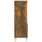 vidaXL Aparador alto madera contrachapada roble ahumado 40x36x110 cm