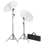 vidaXL Kit de iluminación de estudio con trípodes y sombrillas vidaXL Kit de iluminación de estudio con trípodes y sombrillas