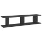 vidaXL Estantes de pared 2 uds madera contrachapada gris 90x18x20 cm vidaXL Estantes de pared 2 uds madera contrachapada gris 90x18x20 cm