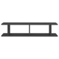 vidaXL Estantes de pared 2 uds madera contrachapada gris 90x18x20 cm vidaXL Estantes de pared 2 uds madera contrachapada gris 90x18x20 cm