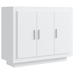 vidaXL Aparador de madera contrachapada blanco 92x35x75 cm