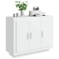 vidaXL Aparador de madera contrachapada blanco 92x35x75 cm vidaXL Aparador de madera contrachapada blanco 92x35x75 cm