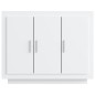 vidaXL Aparador de madera contrachapada blanco 92x35x75 cm vidaXL Aparador de madera contrachapada blanco 92x35x75 cm