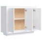 vidaXL Aparador de madera contrachapada blanco 92x35x75 cm vidaXL Aparador de madera contrachapada blanco 92x35x75 cm