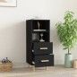 vidaXL Aparador de madera contrachapada negro 34,5x34x90 cm vidaXL Aparador de madera contrachapada negro 34,5x34x90 cm