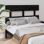 vidaXL Cabecero de cama madera maciza de pino negro 124x3x81 cm vidaXL Cabecero de cama madera maciza de pino negro 124x3x81 cm