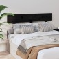 vidaXL Cabecero de cama madera maciza de pino negro 124x3x81 cm vidaXL Cabecero de cama madera maciza de pino negro 124x3x81 cm