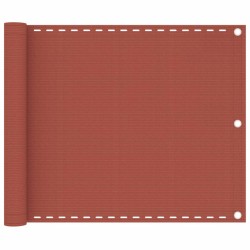 vidaXL Toldo para balcón HDPE terracota 75x500 cm 