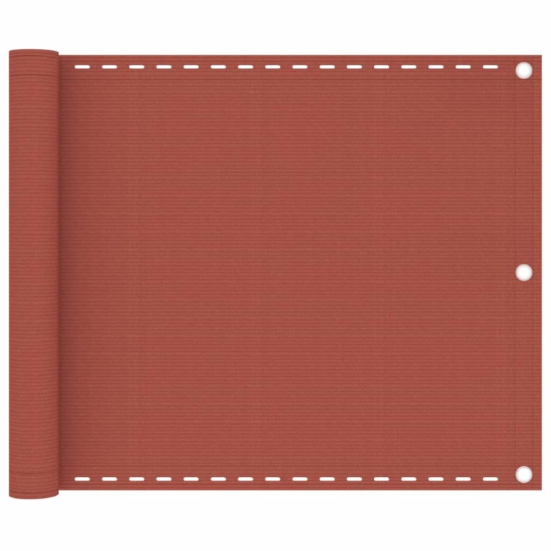vidaXL Toldo para balcón HDPE terracota 75x500 cm vidaXL Toldo para balcón HDPE terracota 75x500 cm