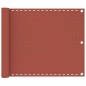 vidaXL Toldo para balcón HDPE terracota 75x500 cm vidaXL Toldo para balcón HDPE terracota 75x500 cm