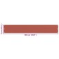vidaXL Toldo para balcón HDPE terracota 75x500 cm vidaXL Toldo para balcón HDPE terracota 75x500 cm