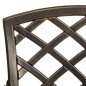 vidaXL Mesa y sillas de bistró 3 piezas aluminio fundido color bronce vidaXL Mesa y sillas de bistró 3 piezas aluminio fundido color bronce