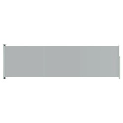 vidaXL Toldo lateral retráctil de jardín gris 180x600 cm