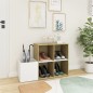 vidaXL Zapatero de recibidor contrachapado blanco roble 105x35,5x70 cm vidaXL Zapatero de recibidor contrachapado blanco roble 105x35,5x70 cm