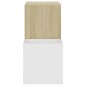 vidaXL Zapatero de recibidor contrachapado blanco roble 105x35,5x70 cm vidaXL Zapatero de recibidor contrachapado blanco roble 105x35,5x70 cm