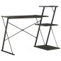 vidaXL Escritorio con estantería negro 116x50x93 cm vidaXL Escritorio con estantería negro 116x50x93 cm